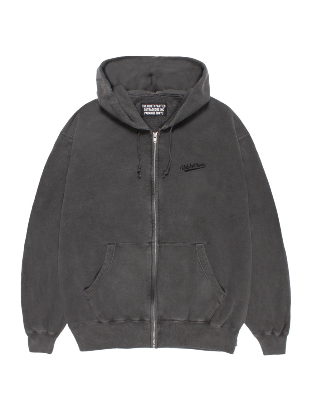 WACKO MARIA ワコマリア WASHED MIDDLE WEIGHT FULL ZIP HOODED SWEAT