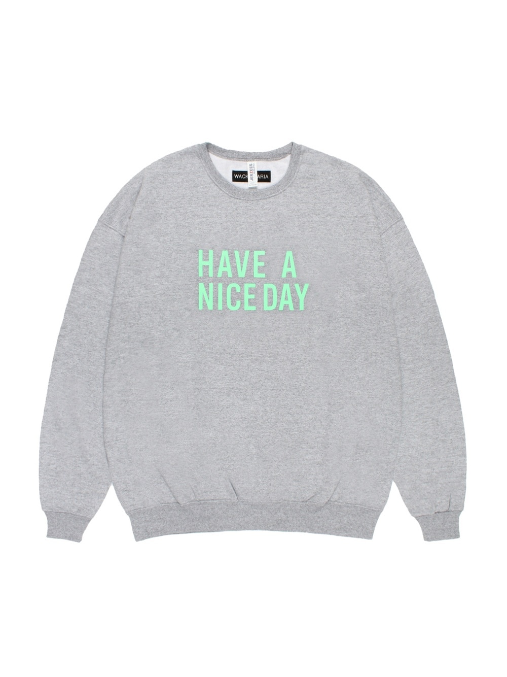 WACKO MARIA ワコマリア CREW NECK SWEAT SHIRT (GRAY) 26FWE-WMC-SS06