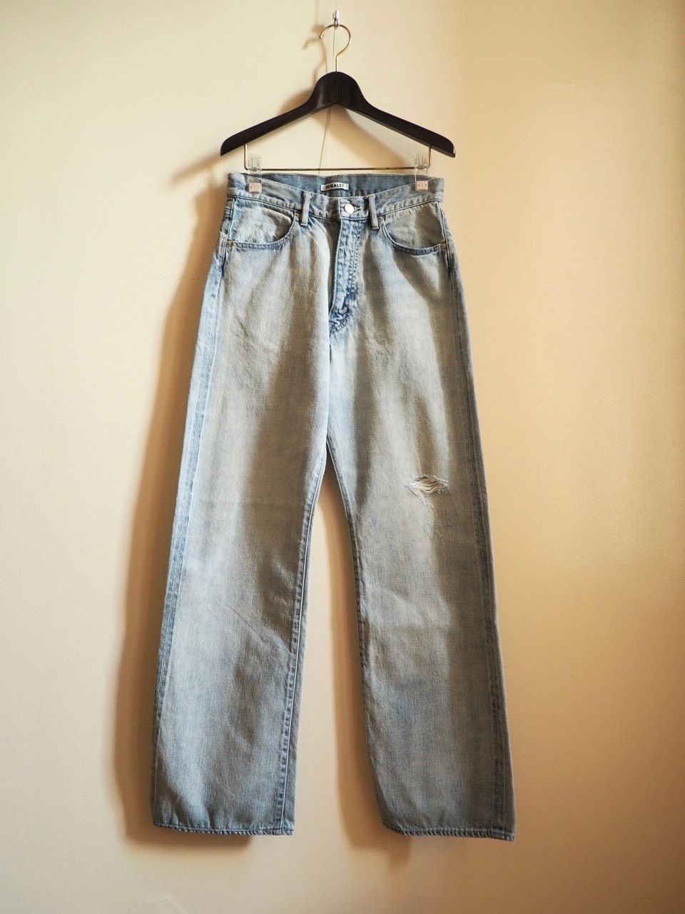 24AW】 AURALEE｜BRUSHED SUPER FINE WOOL FLANNEL SLACKS (LIGHT BLUE)