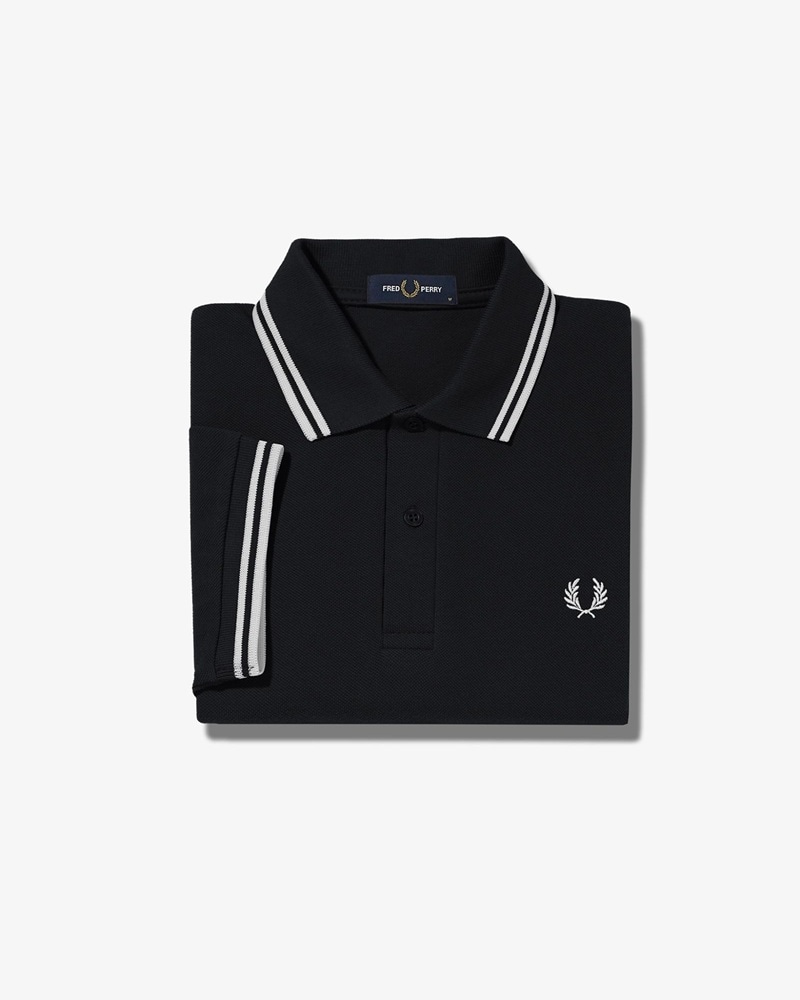 FRED PERRY 26SS Q1】 The Fred Perry Shirt (G32：BLACK / BLACK