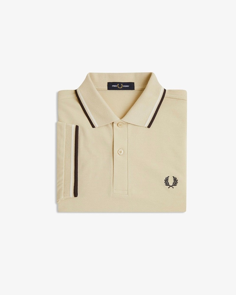 FRED PERRY 26SS Q1】 The Fred Perry Shirt (12B : OATMEAL / WHITE