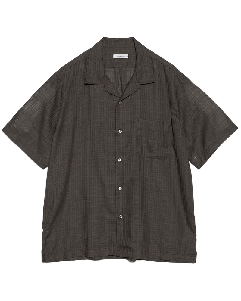 ナナミカ Shell Coat & Liberty organics Tシャツ CIENTO WEB STORE - nanamica 26SS】 Open Collar Panama S/S Shirt