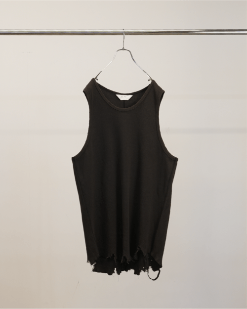 ANCELLM｜FADED SLEEVELESS T-SHIRT (BLACK) ANC-CT142の通販