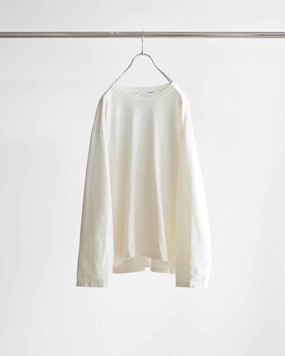 WASHED HEAVY WEIGHT ロンT 26ss ホワイト　サイズＬ WASHED HEAVY WEIGHT CREW NECK LONG SLEEVE T-SHIRT (TYPE-3) BLACK