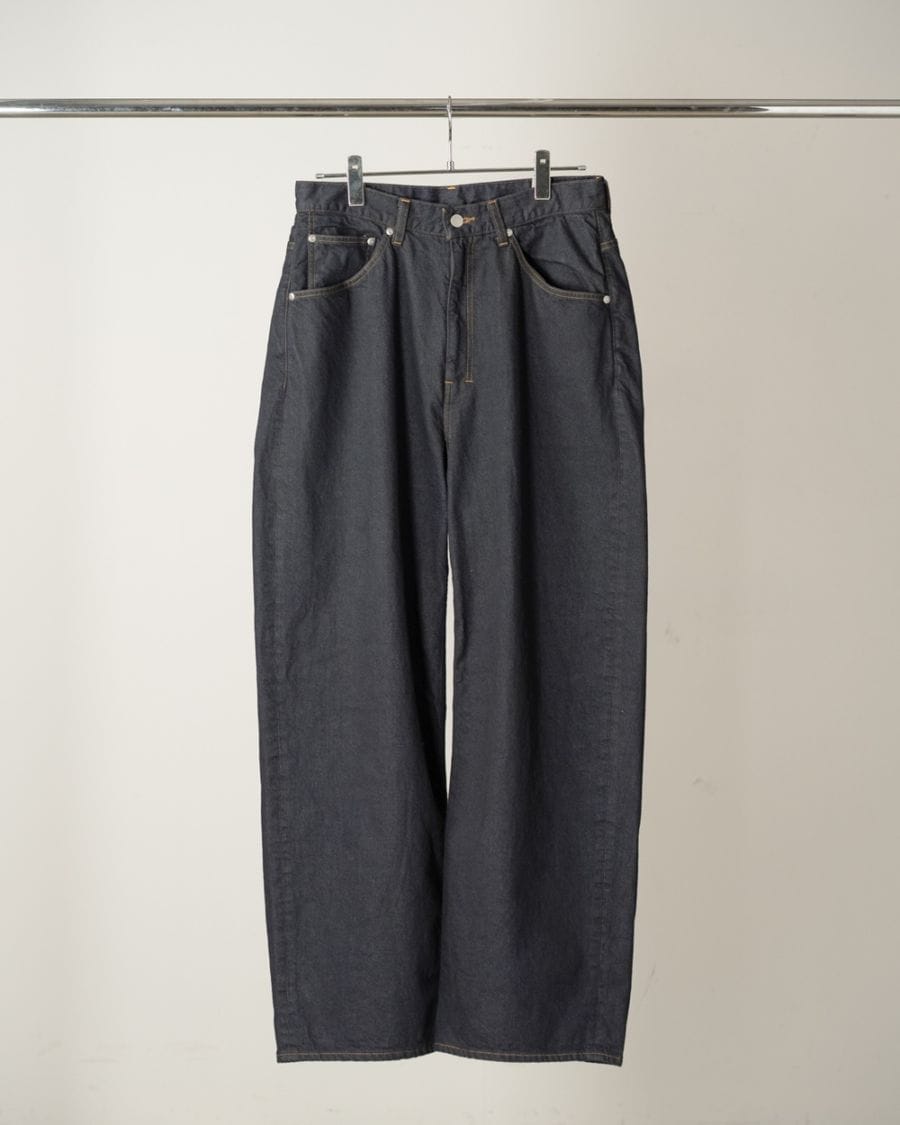 26FW】ANCELLM アンセルム #02 SELVEDGE TAPERED 5P DENIM PANTS OW