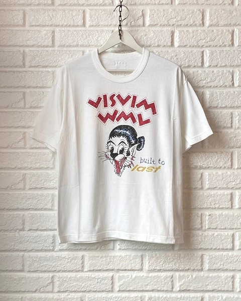 visvim JUMBO TEE S/S BTL DMGD (0126305010001) WHITE