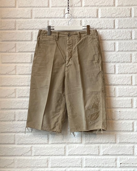 visvim BROADER CHINO SHORTS CRASH (0126105008008) BEIGE