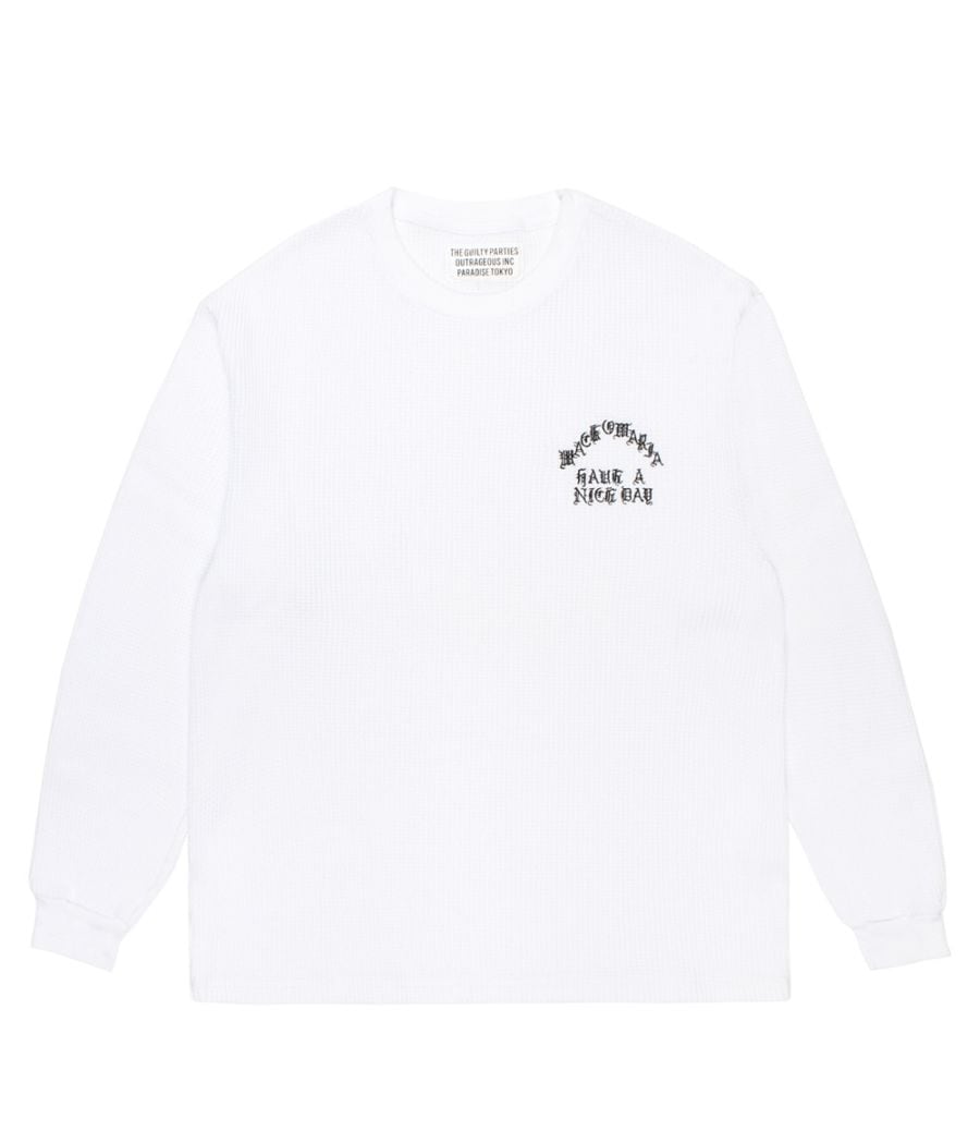 WACKO MARIA ワコマリア THERMAL SHIRT (WHITE) 26FW-WMT-TM01の通販