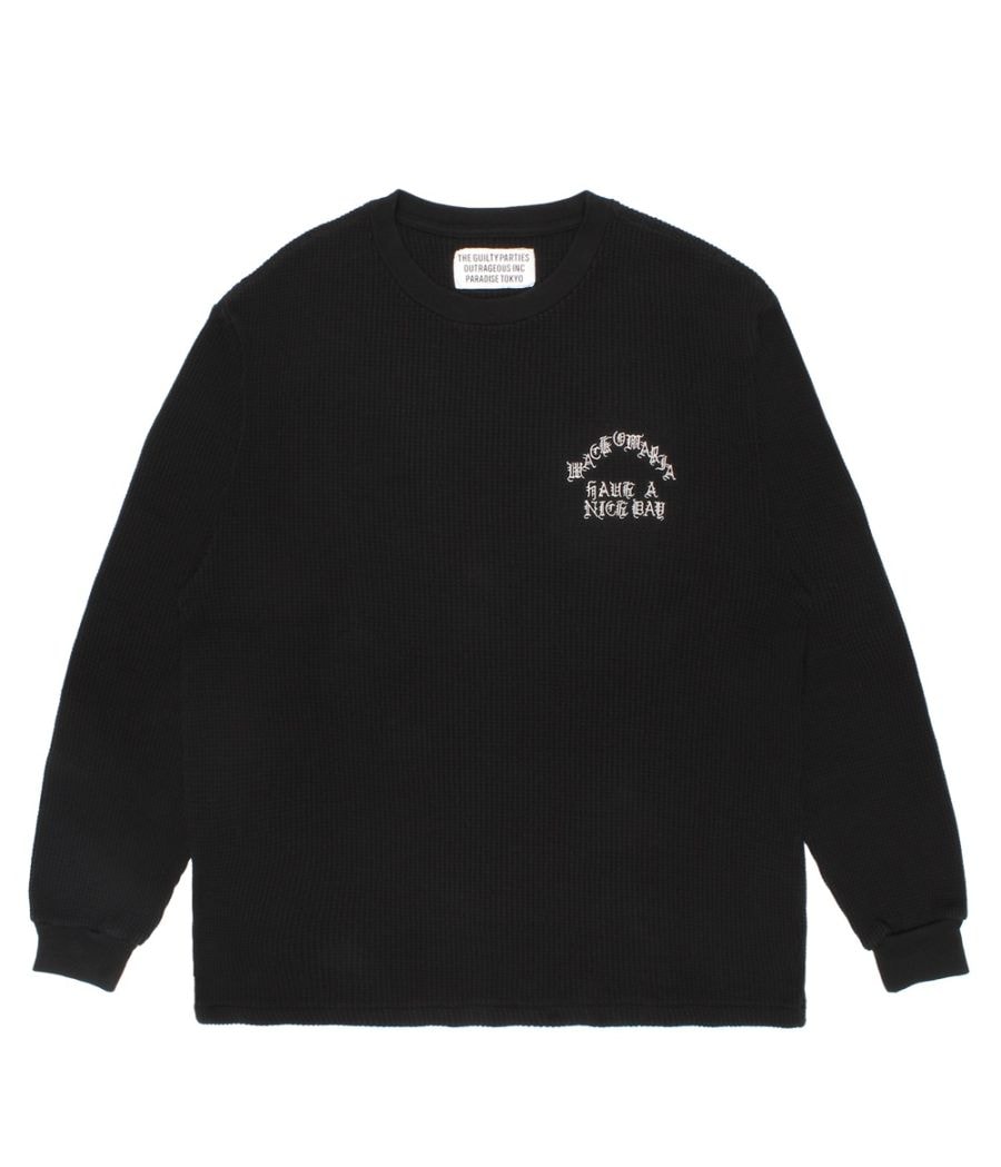 WACKO MARIA ワコマリア THERMAL SHIRT (BLACK) 26FW-WMT-TM01の通販