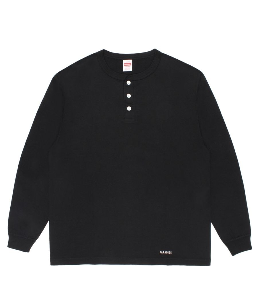 WACKO MARIA ワコマリア HEALTHKNIT / HENRY NECK LONG SLEEVE T-SHIRT