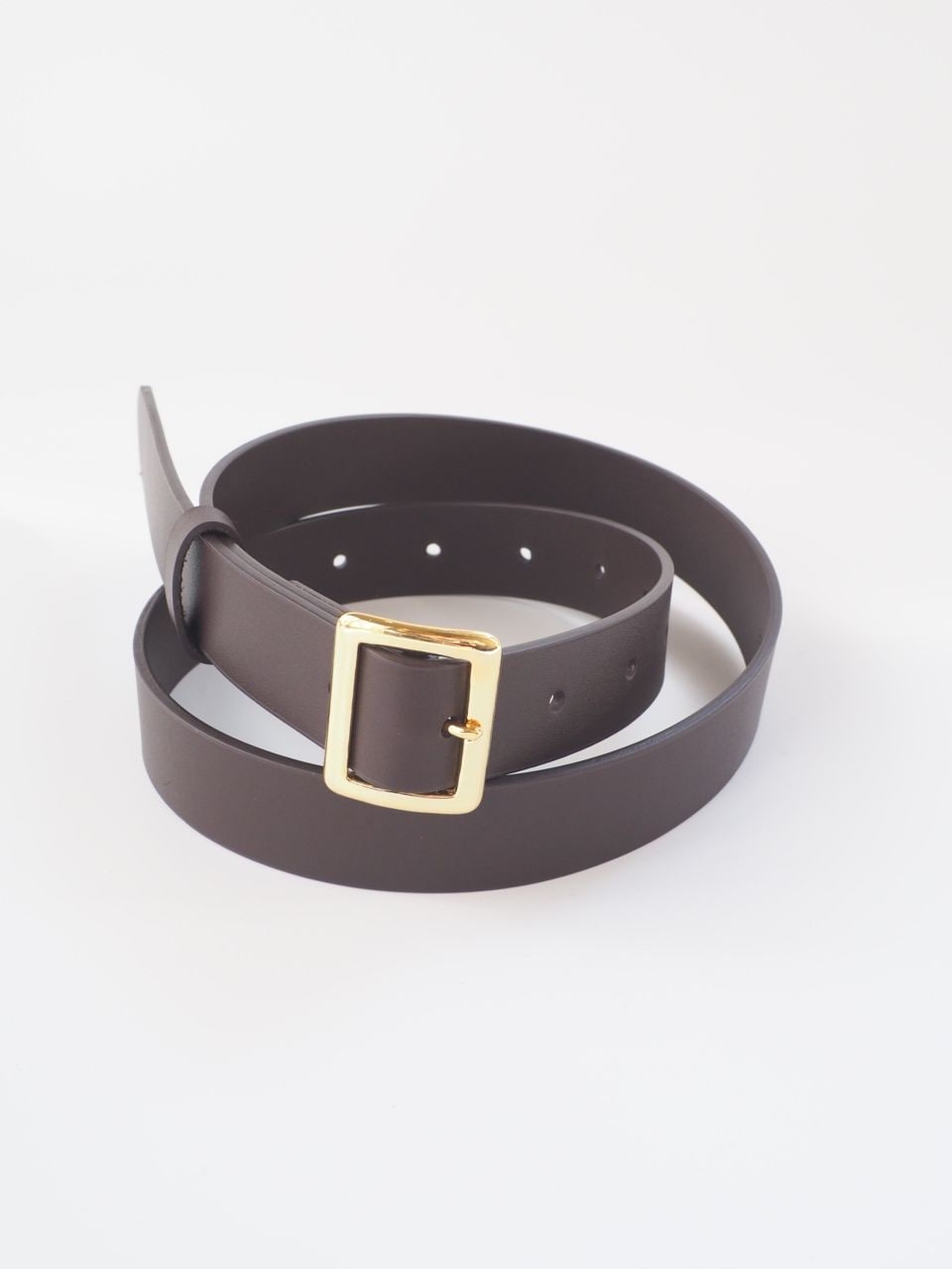 2026FW】SQUARE BUCKLE BELT（BROWN）A00B07RPの通販