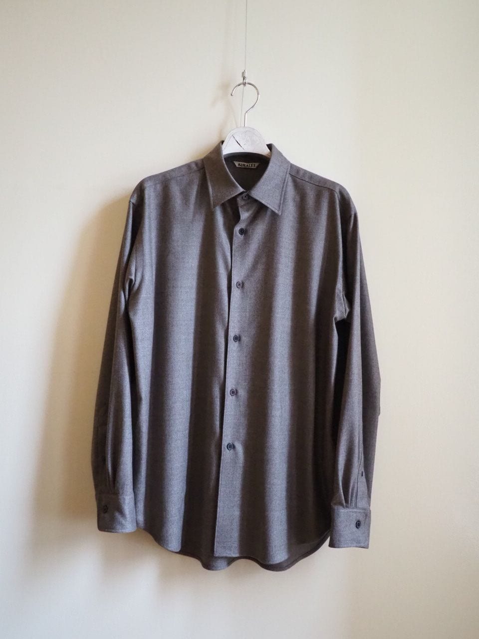 ANCELLM/アンセルム】 L/S NEP BOXY SHIRT (D.WHITE) ANC-SH84