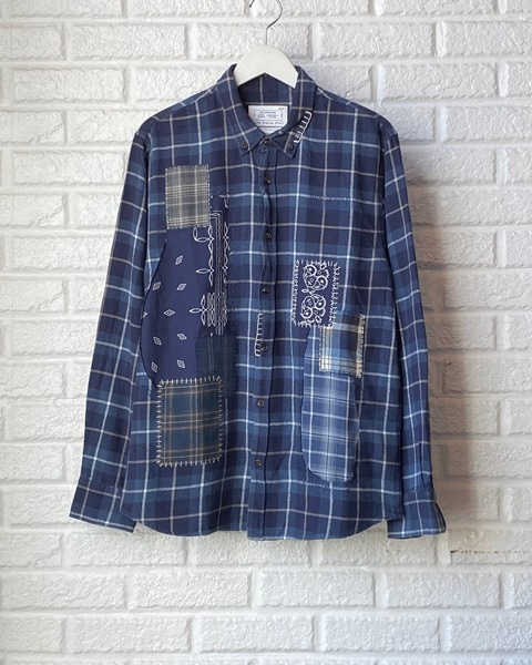 CIENTO WEB STORE - concause 26SS】 Skipper Shirts (Blue) 2601009