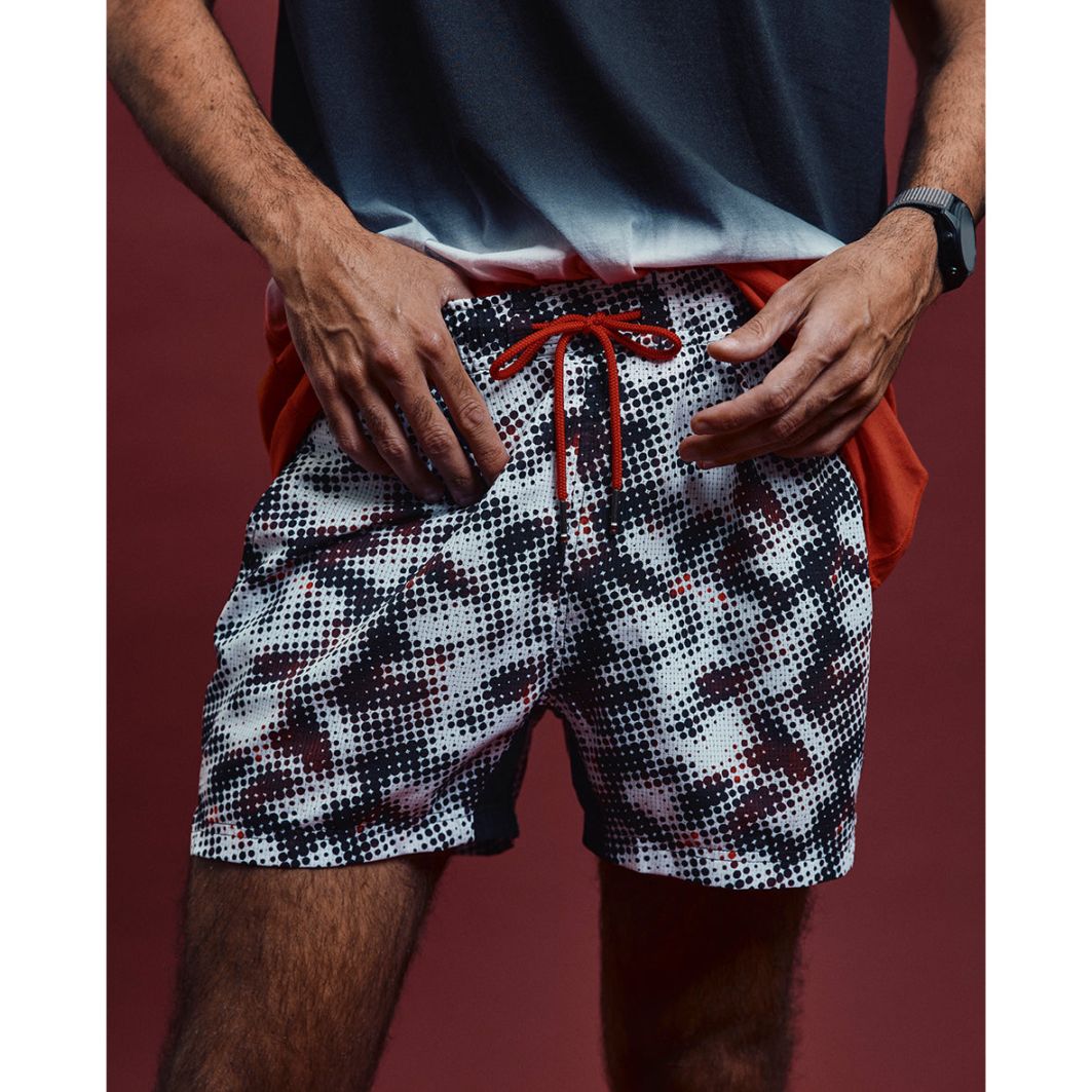 charbon IKAT 7-POCKET RACING SHORTS Lサイズ charbon / 7 POCKETS RACING SHORTS（DOT）(UNISEX)