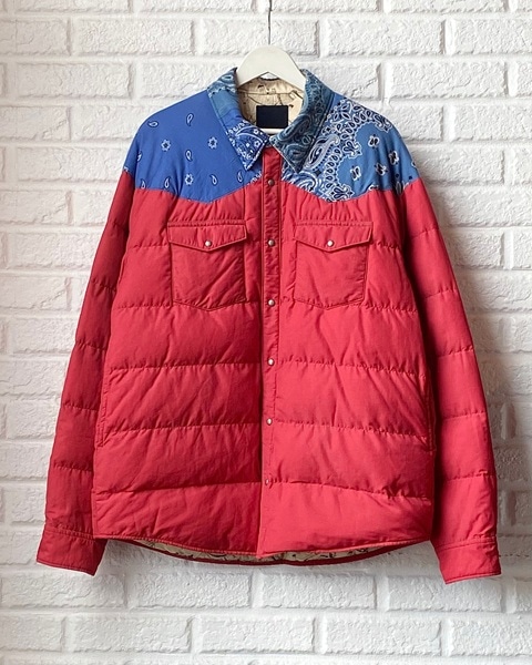 visvim KERCHIEF DOWN JKT (0226905013016) RED