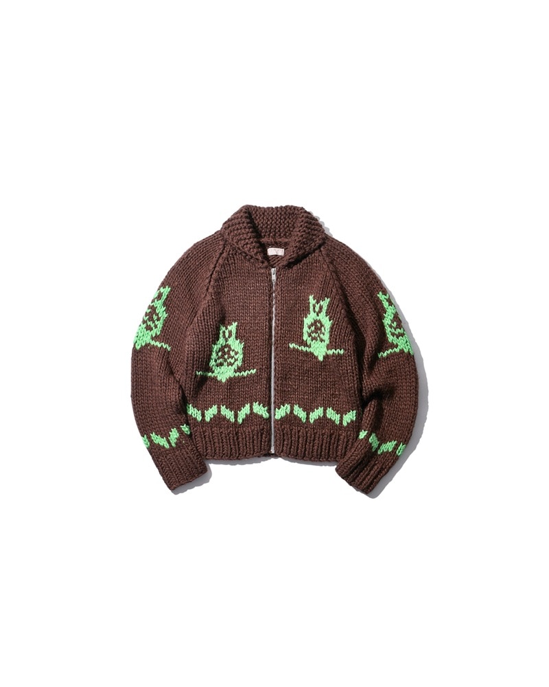 CIENTO WEB STORE - KOOKY ZOO 26FW】 FIVE OWLS COWICHAN (BROWN