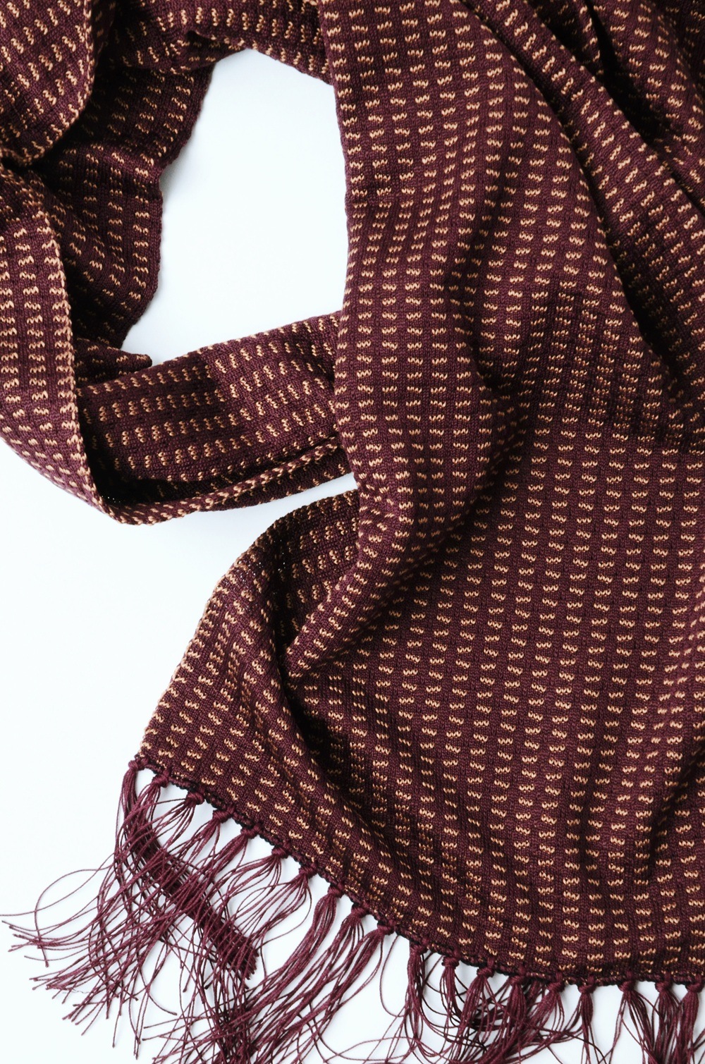 タイガタカハシ　スカーフ T.T (Taiga Takahashi) タイガタカハシ LOT.015 STOLE (BORDEAUX