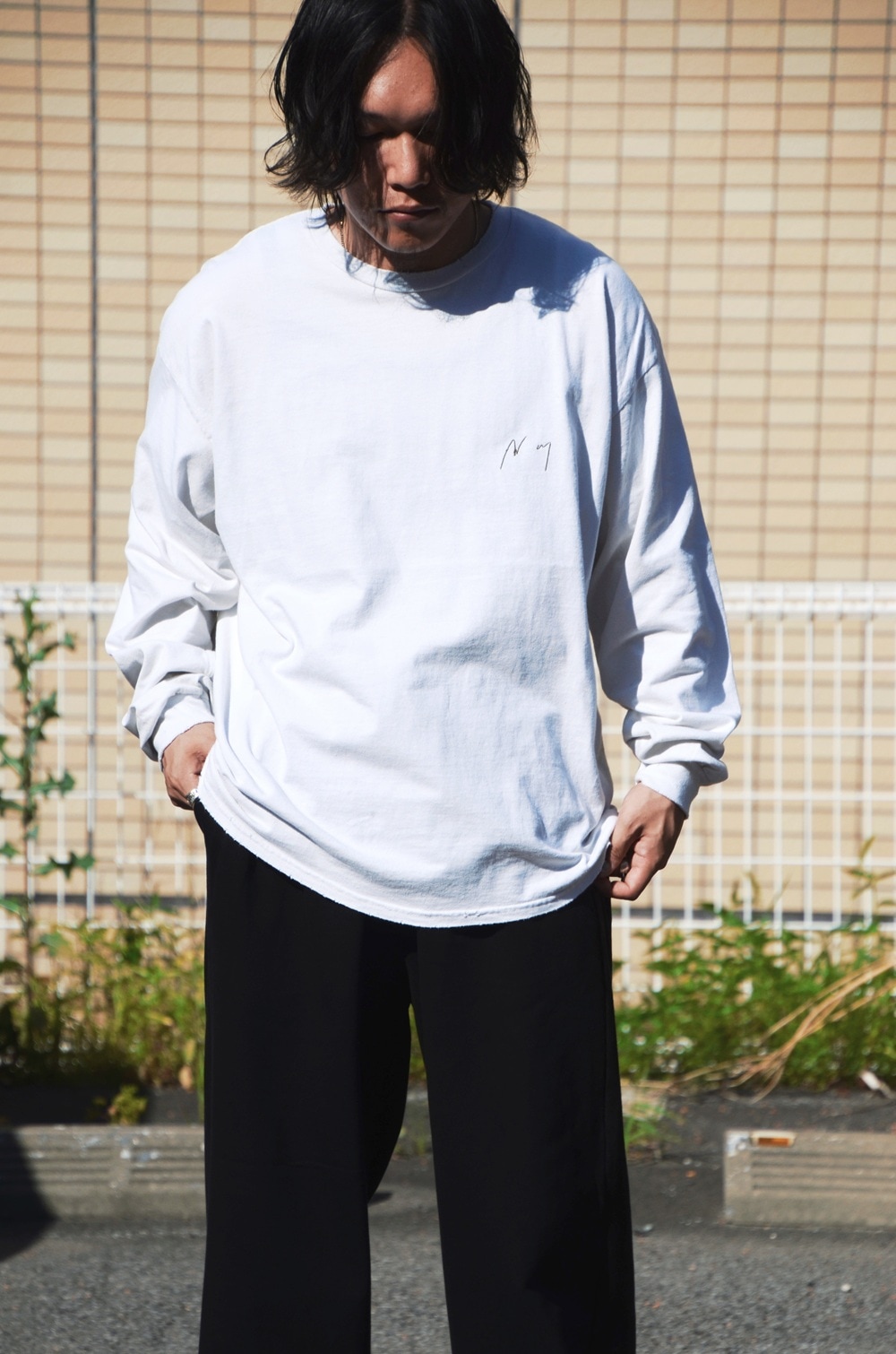 サ*ス様 ANCELLM EMBROIDERY DYED LS T-SHIRT ANCELLM EMBROIDERY DYED LS T-SHIRT | MusterWerk