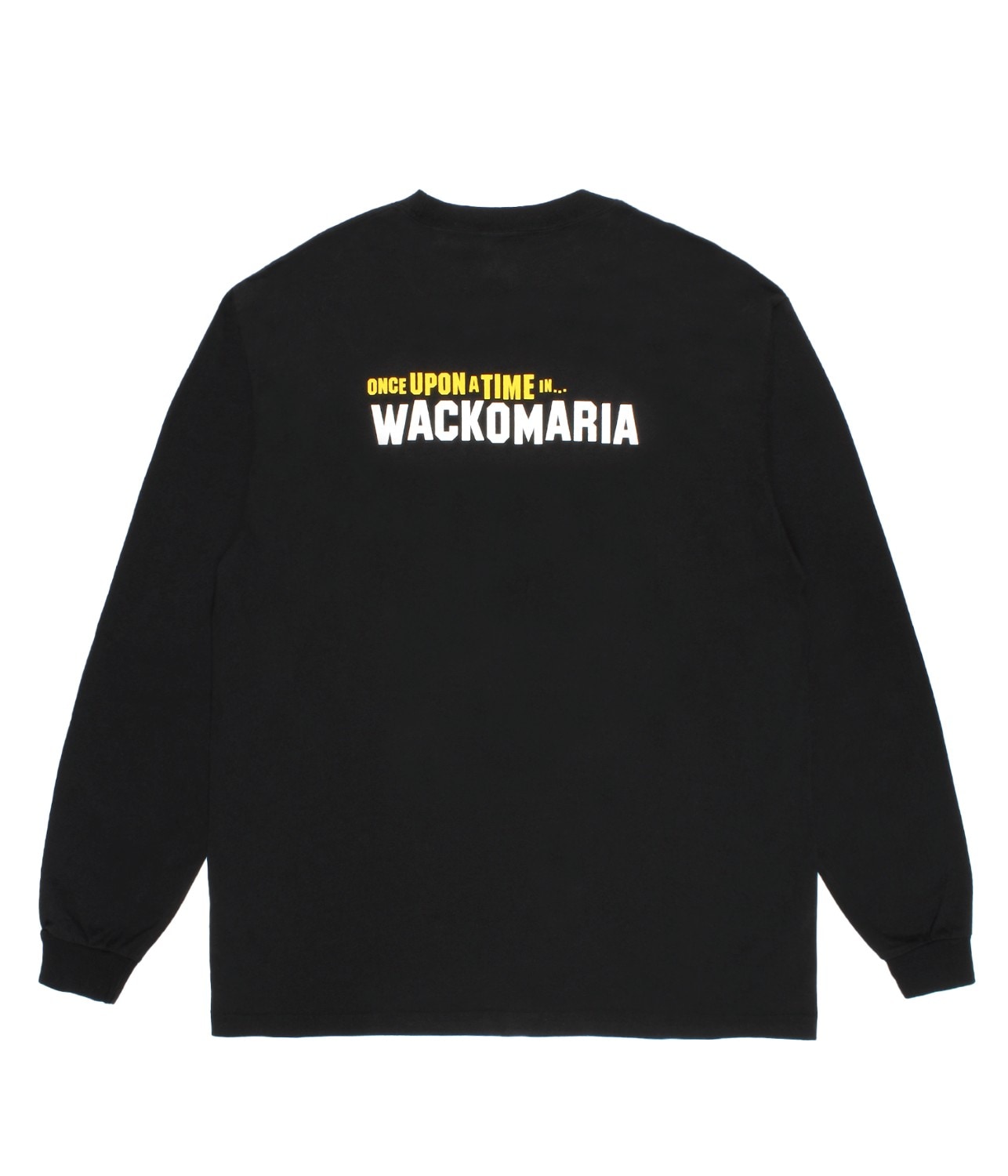 WASHED HEAVY WEIGHT CREW NECK LONG SLEEVE T-SHIRT (TYPE-3) BLACK