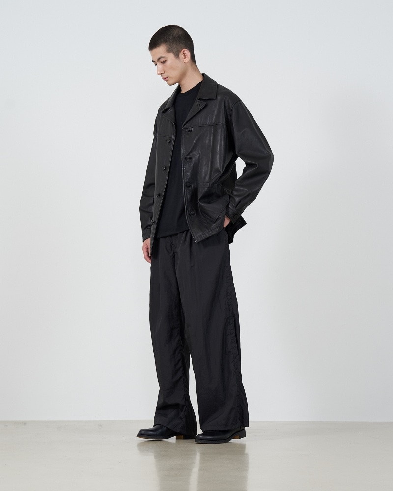 2025SS YOKE GOAT LEATHER CAR COAT