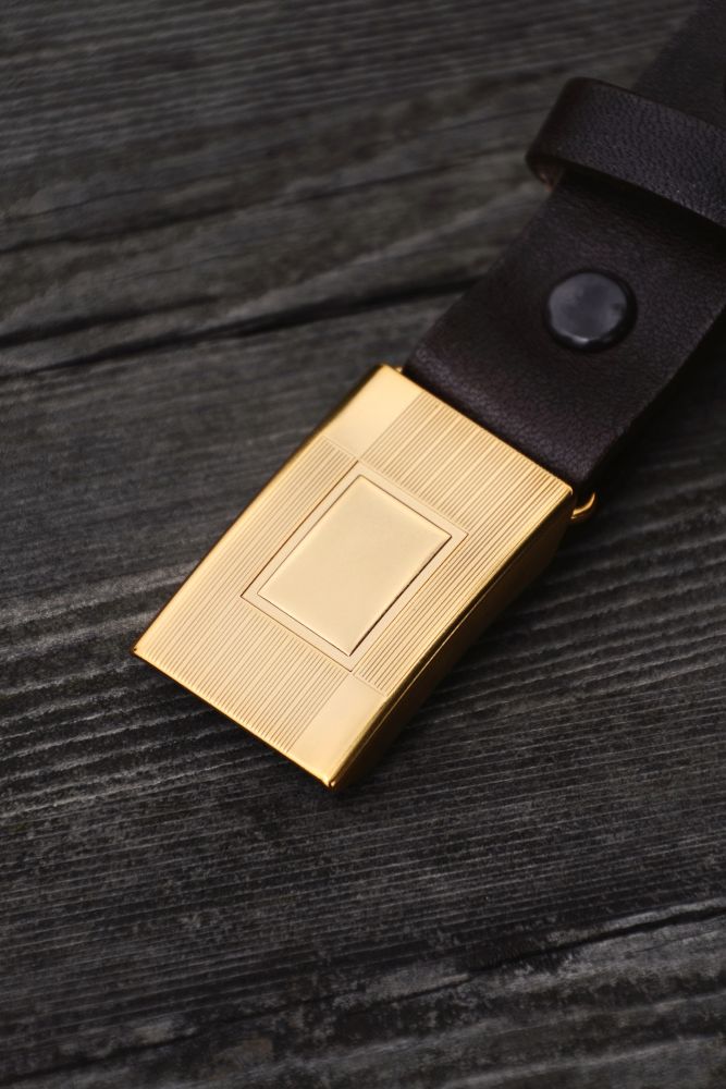 Lot.003 Hickok Belt (MUD BROWN DYED) TTCORE003 - T.T / Taiga