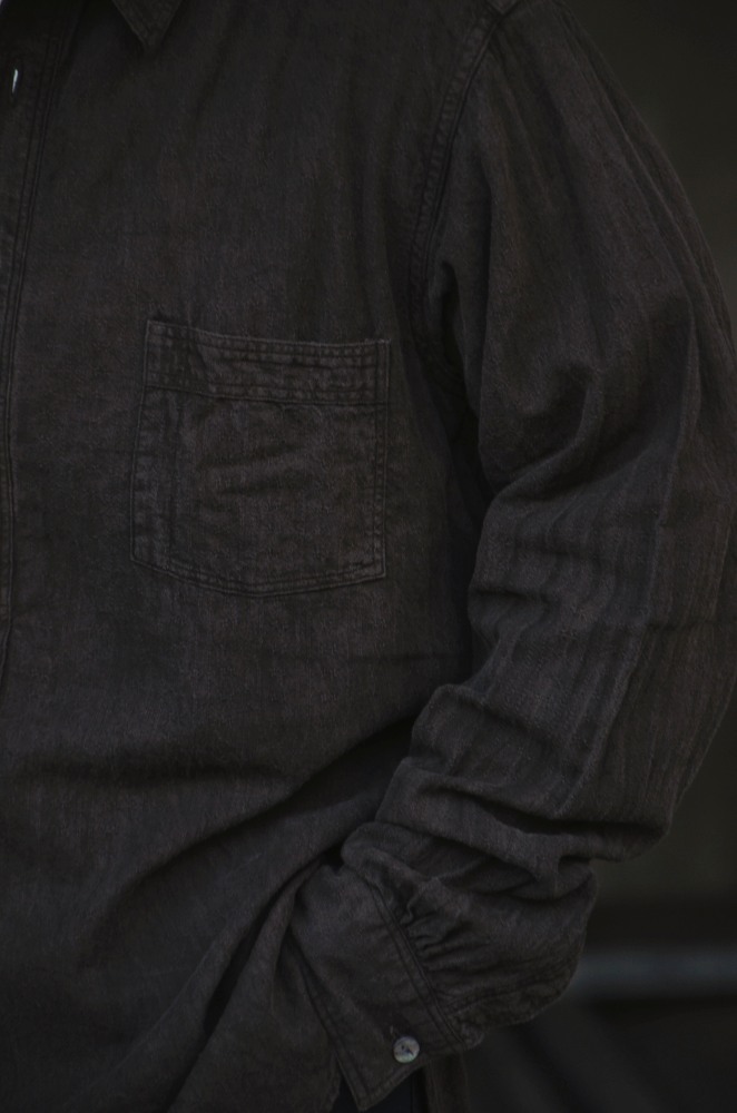 Lot.103 Work Shirt P/O (MUD DYED BROWN) TTAW25103 - CIENTO WEB STORE