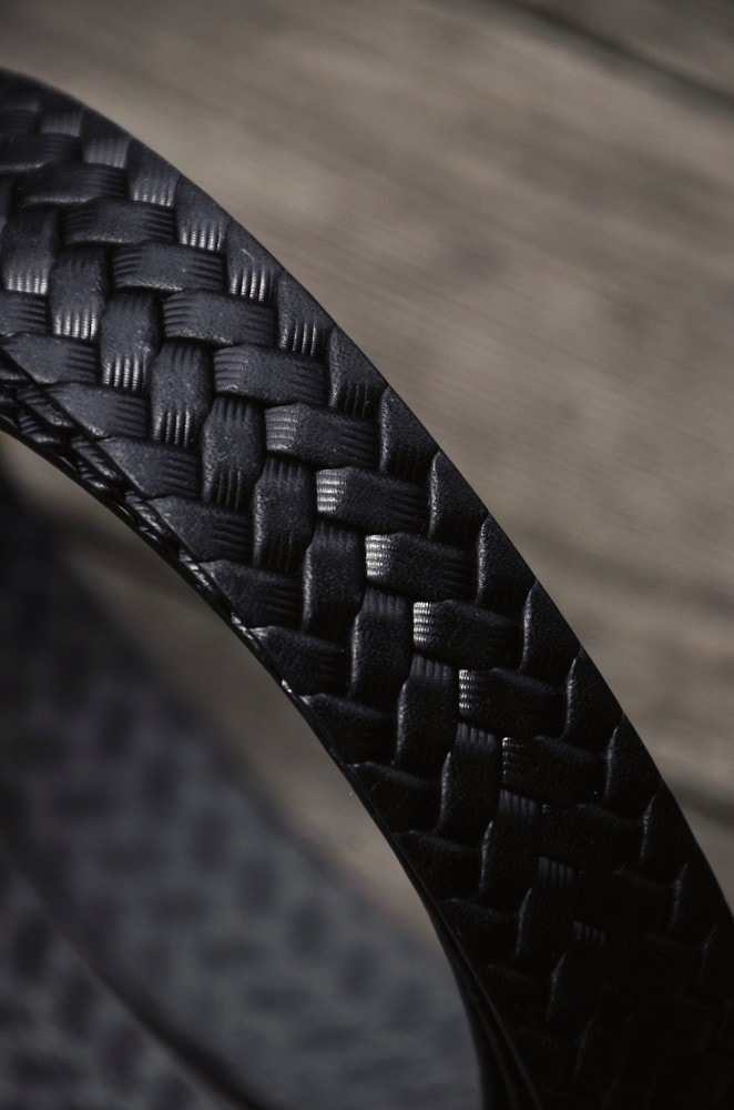 T.T｜Lot.021 Basketweave Pattern Belt (BLACK) TTCORE021 - CIENTO