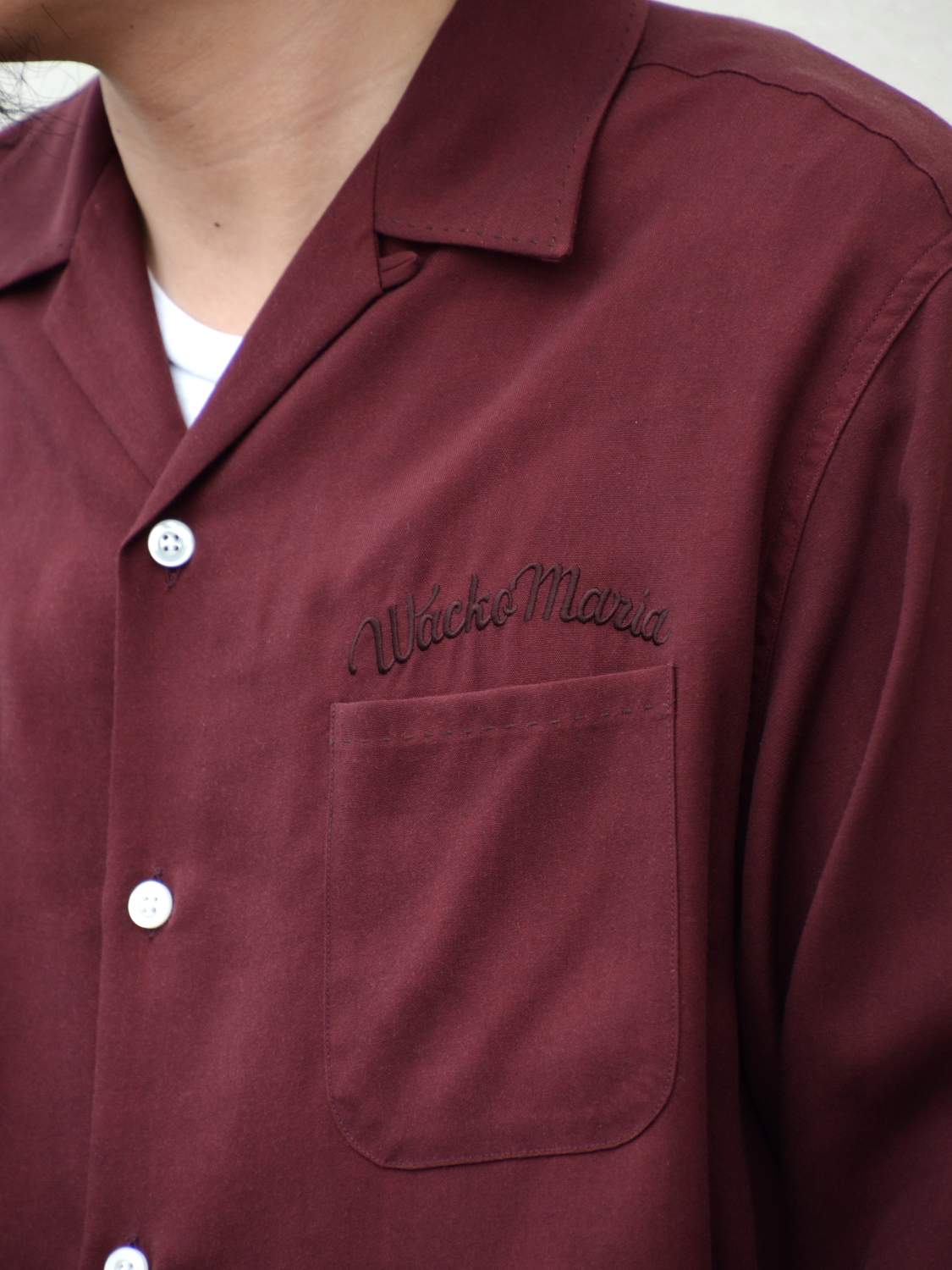 2026SS】 50'S SHIRT L/S (TYPE-2) BURGUNDY 26SSE-WMS-OC02の通販