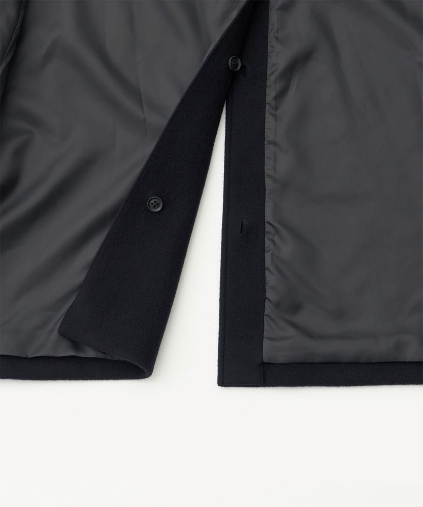 Voyager Bold Balmacaan Coat (Dark Navy) AOEFCT002- CIENTO WEB STORE