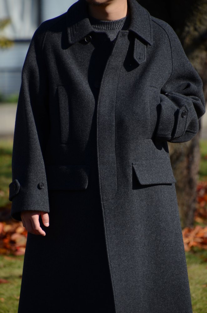 ANOTHER OFFICE Voyager Balmacaan Coat 2紺 ANOTHER OFFICE Voyager Balmacaan Coat 2紺 ANOTHER OFFICE Voyager