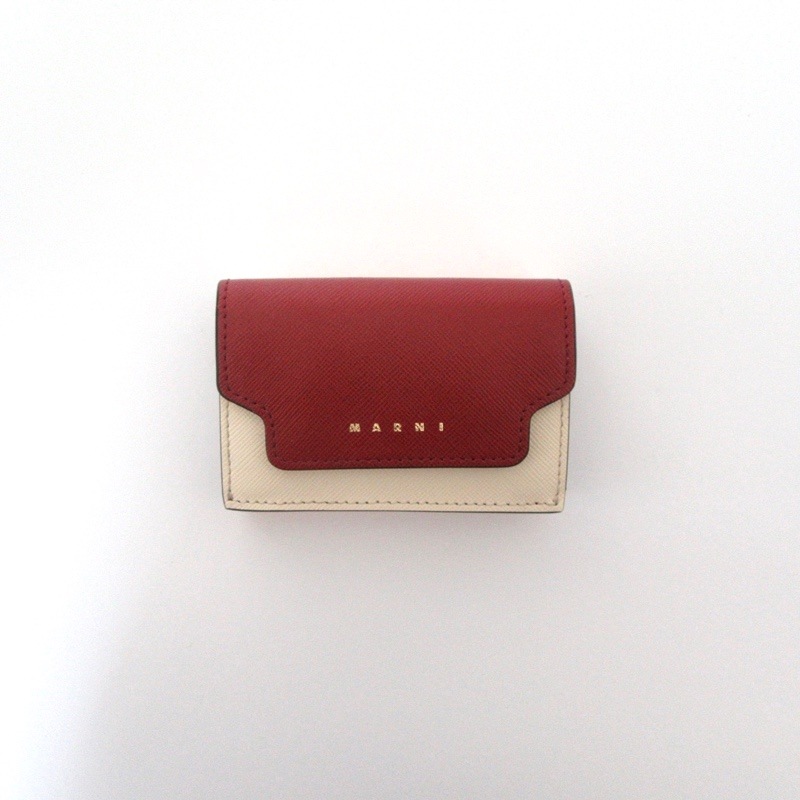 MARNI マルニ サフィアーノレザー製三つ折りウォレット