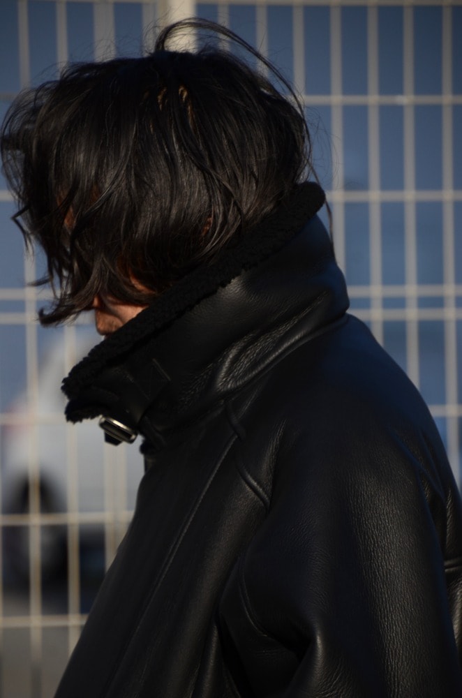 MOUTON DOUBLE JACKET (BLACK×BLACK) ANC-JK51 - CIENTO公式通販