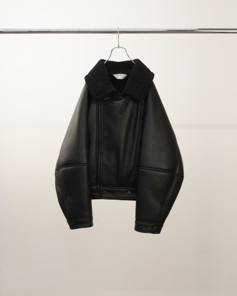 MOUTON DOUBLE JACKET (BLACK×BLACK) ANC-JK51 - CIENTO公式通販