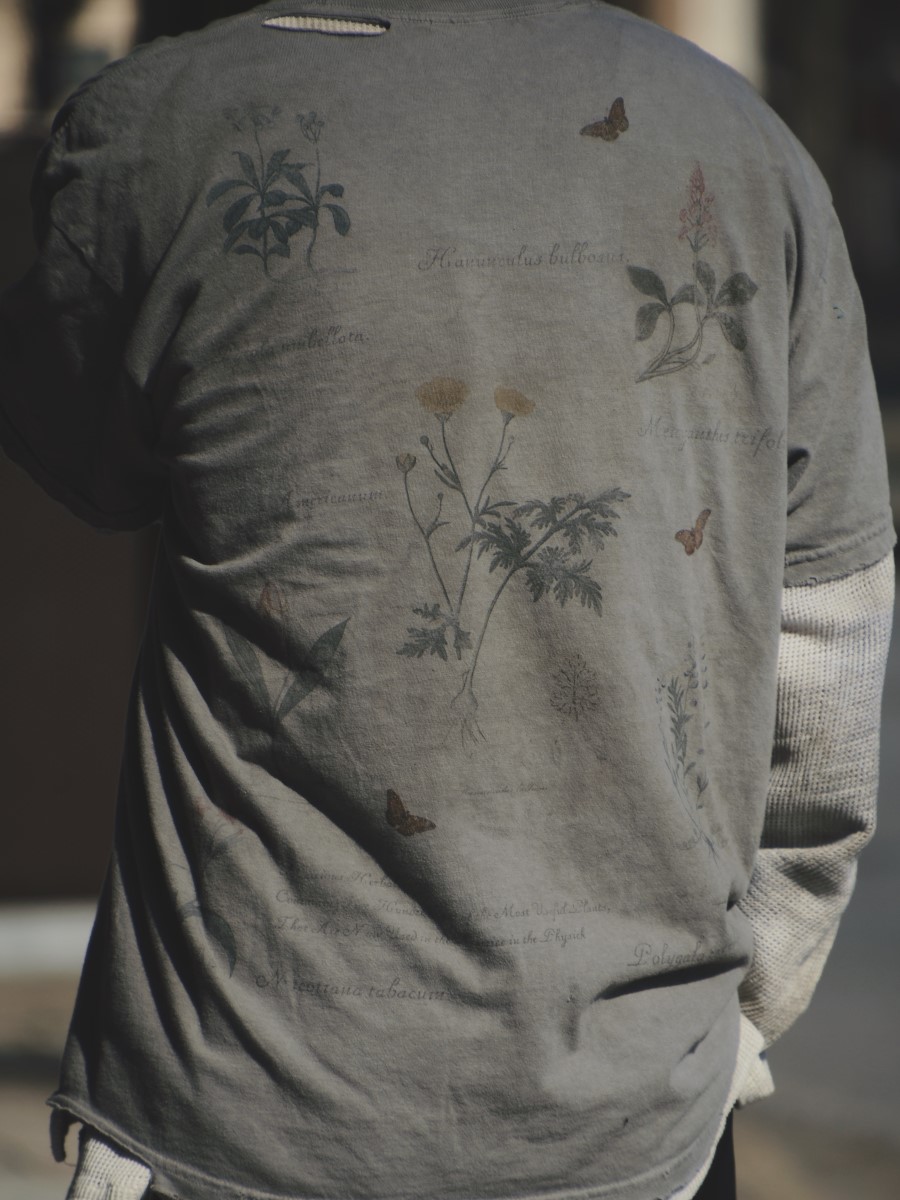 ANCELLM アンセルム BOTANICAL T-SHIRT サイズ1 ANCELLM - BOTANICAL T-SHIRT/PEPPER | NapsNote