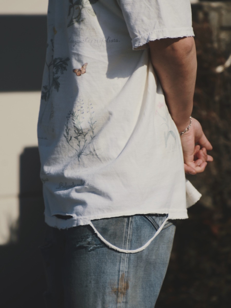 ANCELLM アンセルム BOTANICAL T-SHIRT サイズ1 ANCELLM（アンセルム） Botanical T-shirt（ボタニカルTシャツ