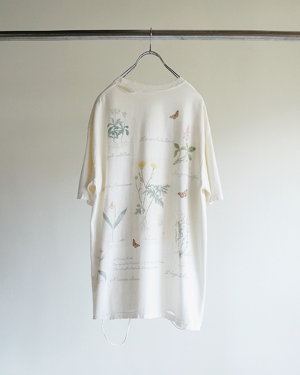 ANCELLM / BOTANICAL T-SHIRT (WHITE) ANC-CT61