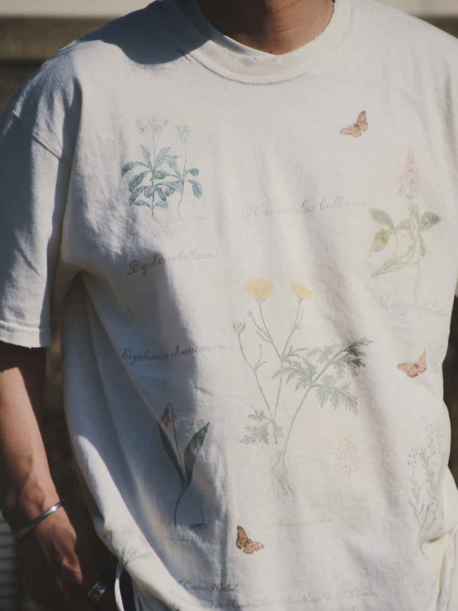 ANCELLM アンセルム BOTANICAL T-SHIRT サイズ1 ANCELLM - BOTANICAL T-SHIRT/PEPPER | NapsNote