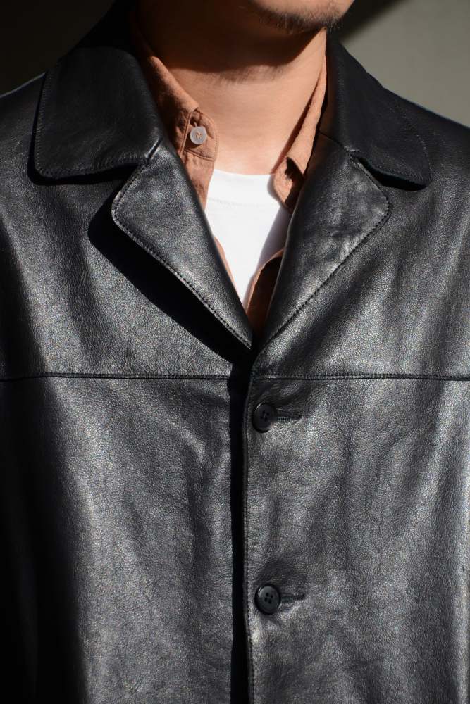 YOKE/ヨーク】 LEATHER CAR JACKET (BLACK) YK25FW01018Bの通販
