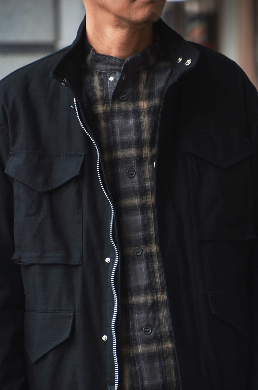 【24時間以内発送】nonnative シャツジャケット sj4301 ブラック nonnative ノンネイティブ】HUNTER JACKET WOOL TWILL WITH