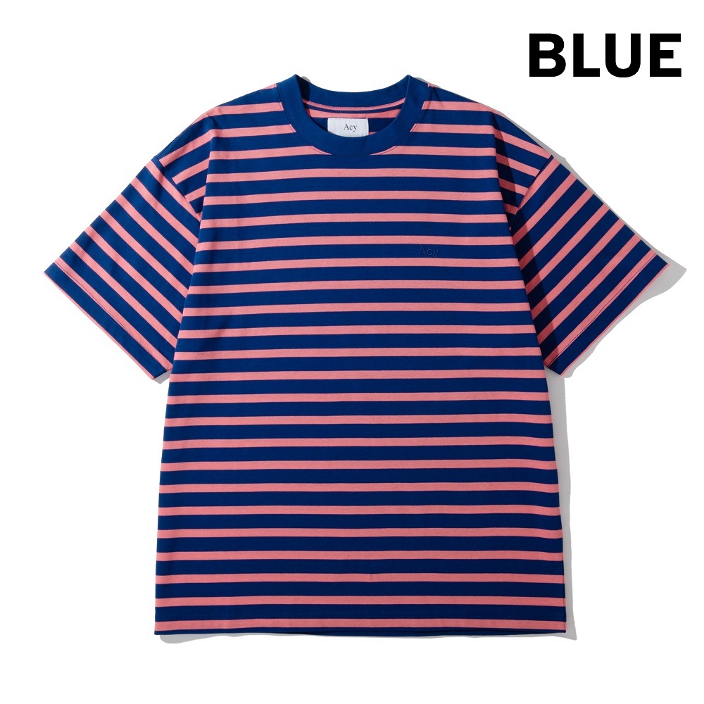 トップス E ENNOY PANEL BORDER S/S T-SHIRT M navy ENNOY PANEL BORDER S/S T-SHIRT NAVY