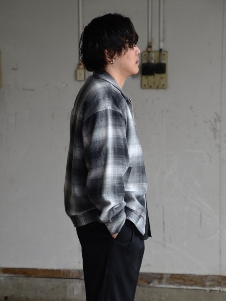 OMBRE CHECK 50'S JACKET (TYPE-2) BLACK 25SS-WMO-BL10 - CIENTO WEB