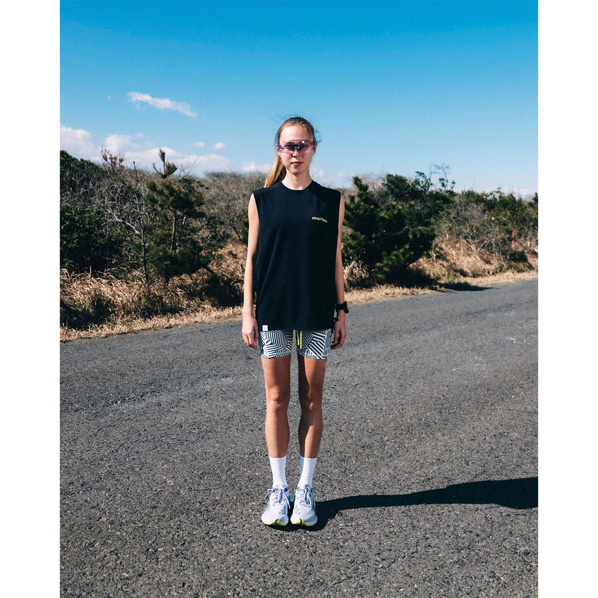 ち*ラ様 Charbon DRY SMOOTH NO SLEEVE T-SHIR DRY SMOOTH SLEEVELESS T-SHIRTS