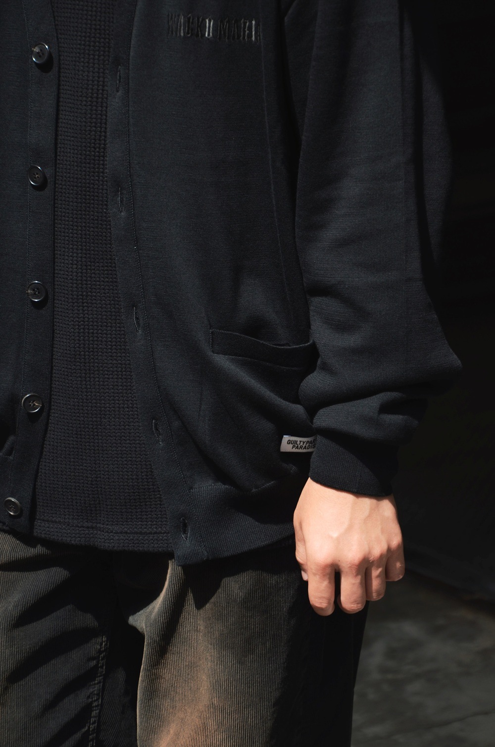 WACKO MARIA/ワコマリア】 COTTON KNIT CARDIGAN (TYPE-2) BLACK