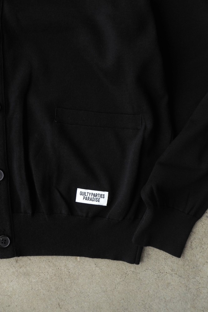 WACKO MARIA/ワコマリア】 COTTON KNIT CARDIGAN (TYPE-2) BLACK 25FWE