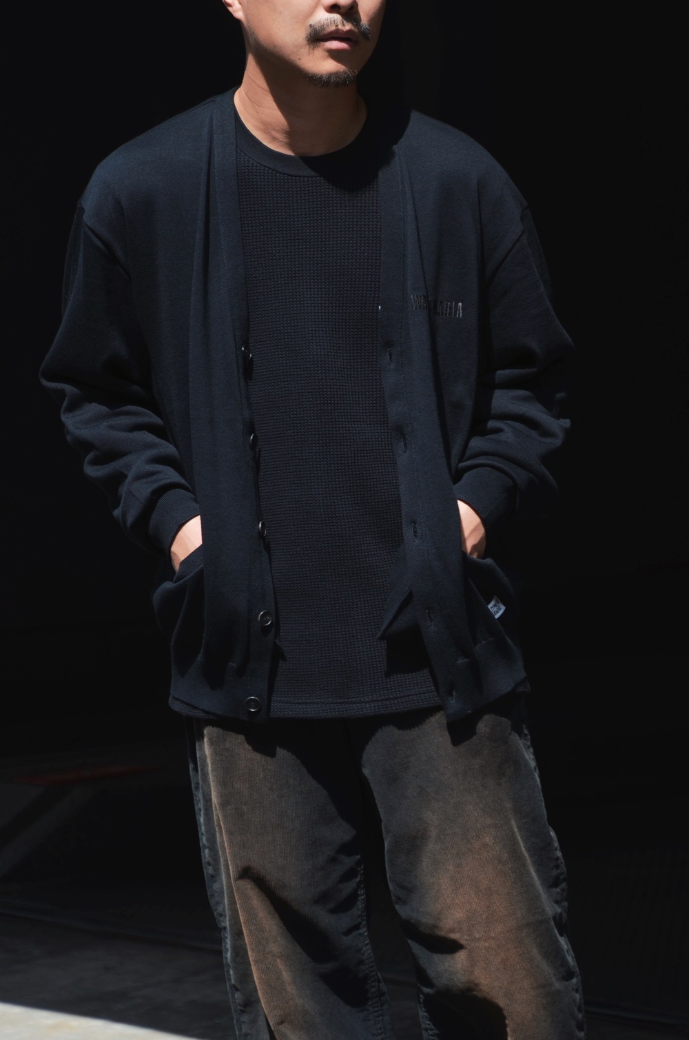 WACKO MARIA/ワコマリア】 COTTON KNIT CARDIGAN (TYPE-2) BLACK