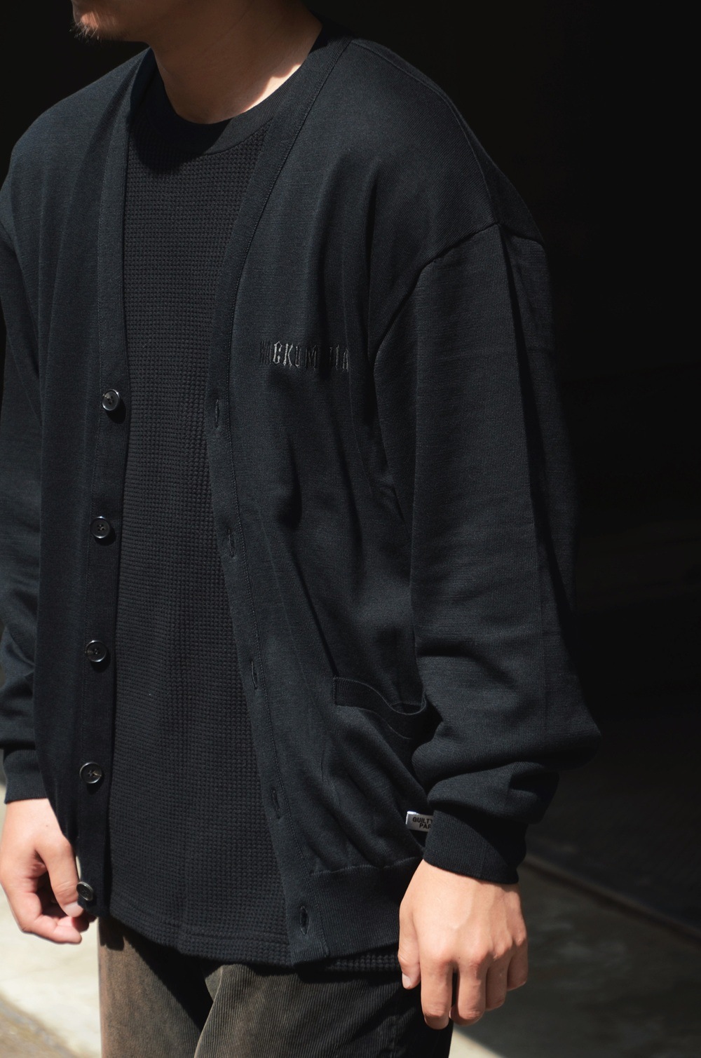 WACKO MARIA/ワコマリア】 COTTON KNIT CARDIGAN (TYPE-2) BLACK