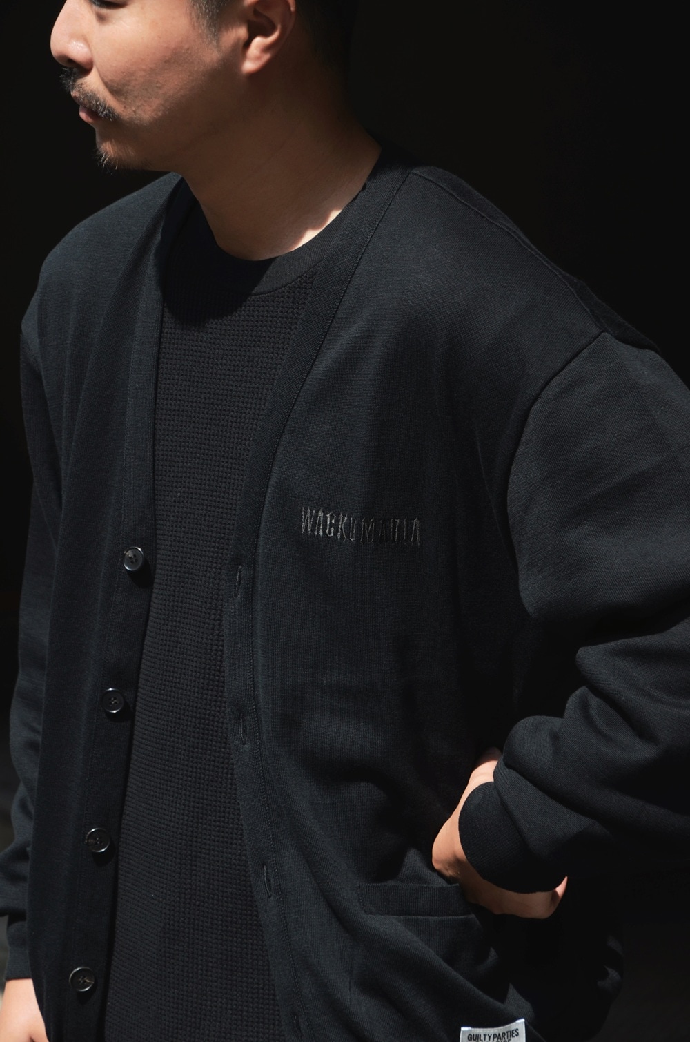 WACKO MARIA/ワコマリア】 COTTON KNIT CARDIGAN (TYPE-2) BLACK 25FWE