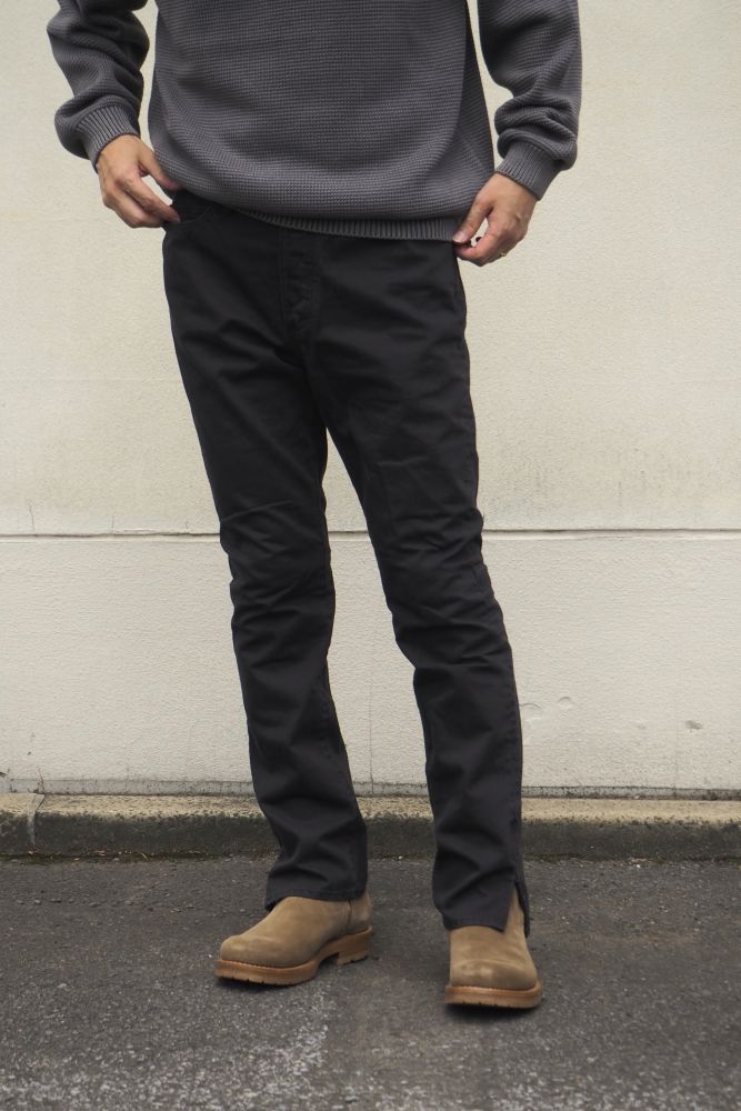 25AW】DWELLER 5P JEANS NR COTTON DRILL PIGMENT DYE (BLACK) NN