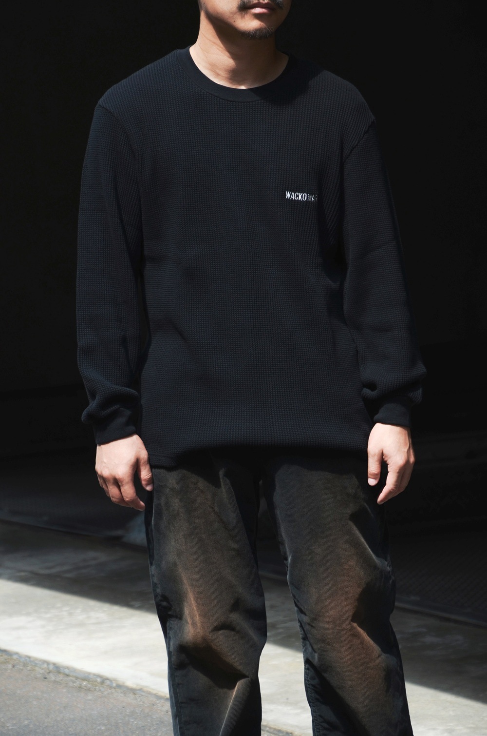 WACKO MARIA】 THERMAL SHIRT (TYPE-2) BLACK 25FWE-WMT-TM02の通販