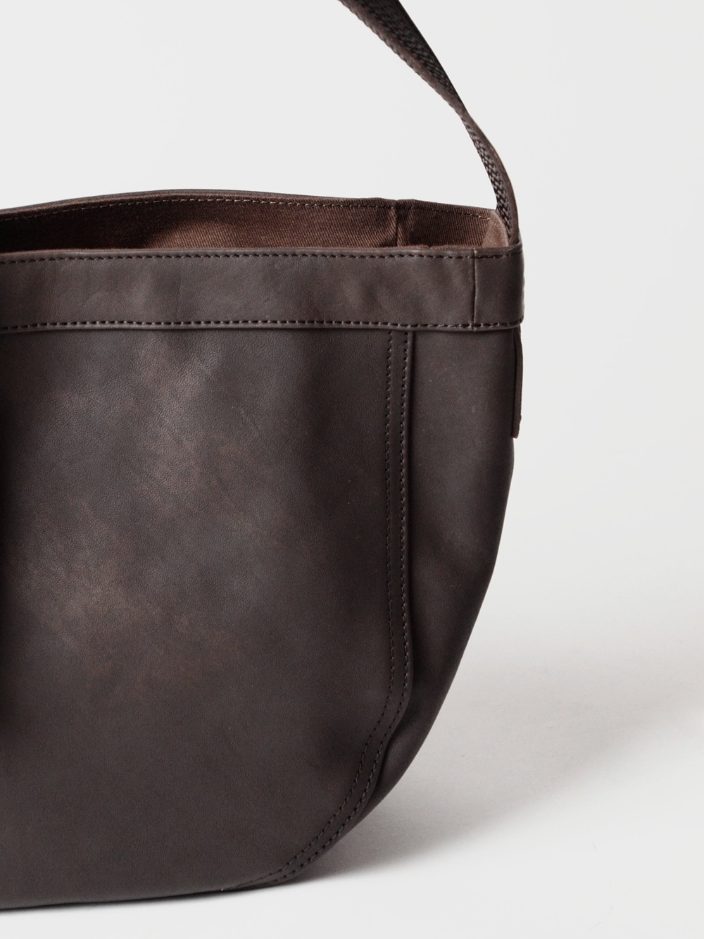 Lot.018 NEWSBOY BAG SMALL (BROWN LEATHER) TTCORE018の通販